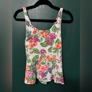 Express Floral Peplum Top